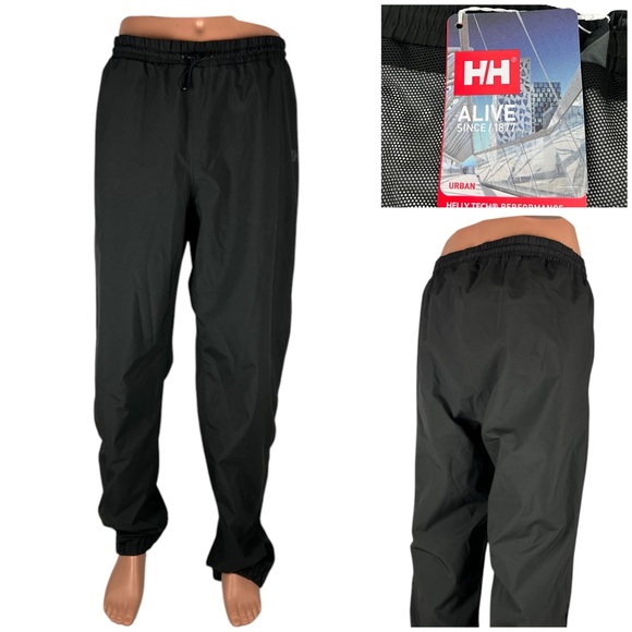 Helly Hansen Mens 2XL Regular Rain Pants Juell Storm Black Outdoor Hiking NWT